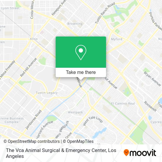The Vca Animal Surgical & Emergency Center map