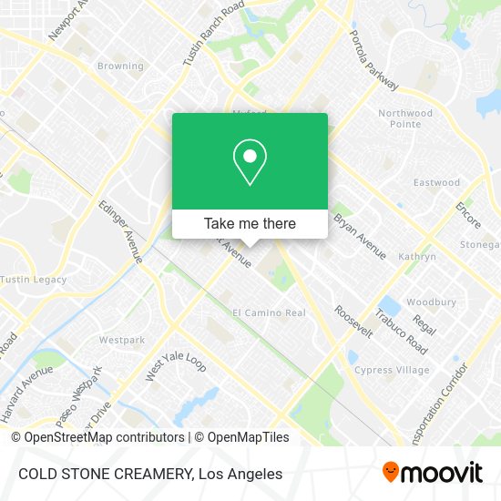 COLD STONE CREAMERY map