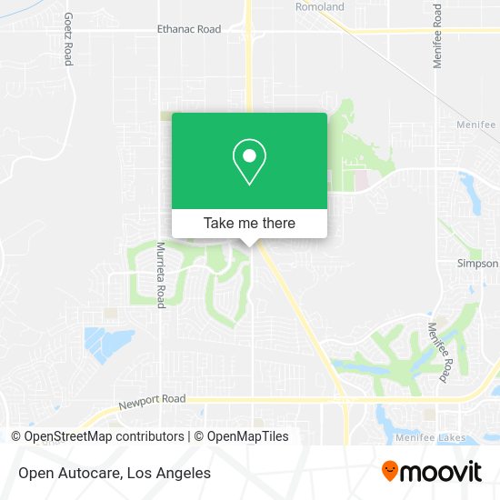 Mapa de Open Autocare