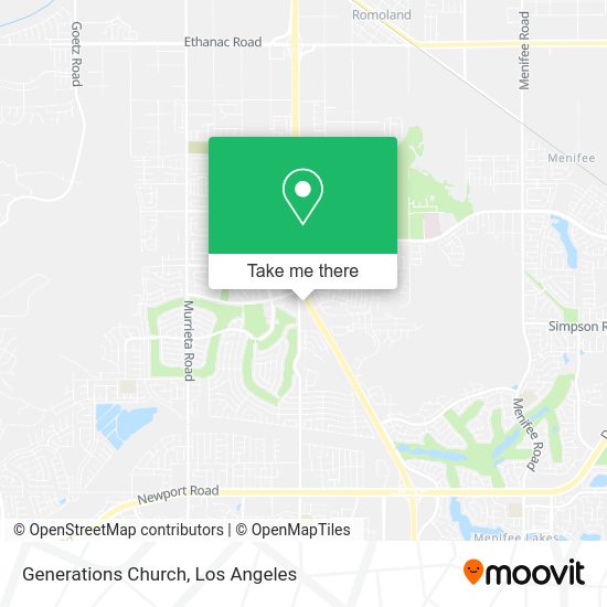 Generations Church map