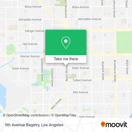 5th Avenue Bagelry map