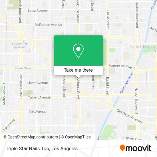 Triple Star Nails Too map