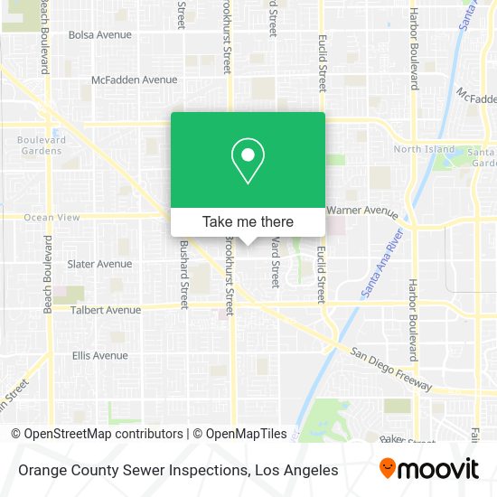 Orange County Sewer Inspections map