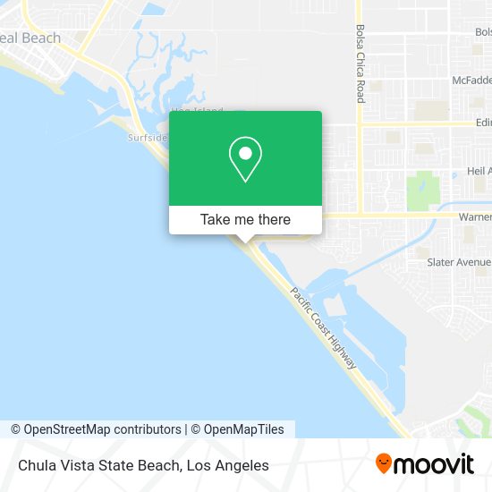 Chula Vista State Beach map