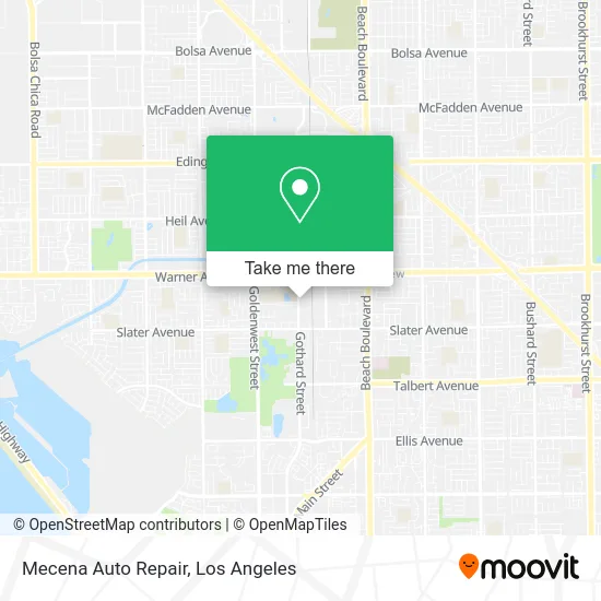 Mecena Auto Repair map