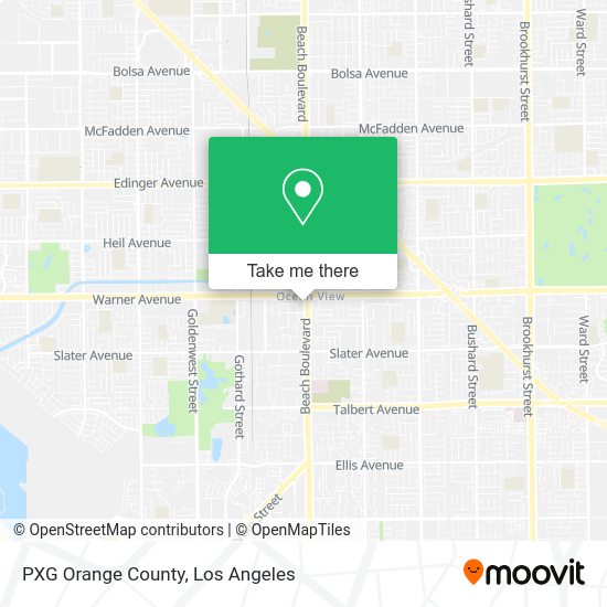 Mapa de PXG Orange County