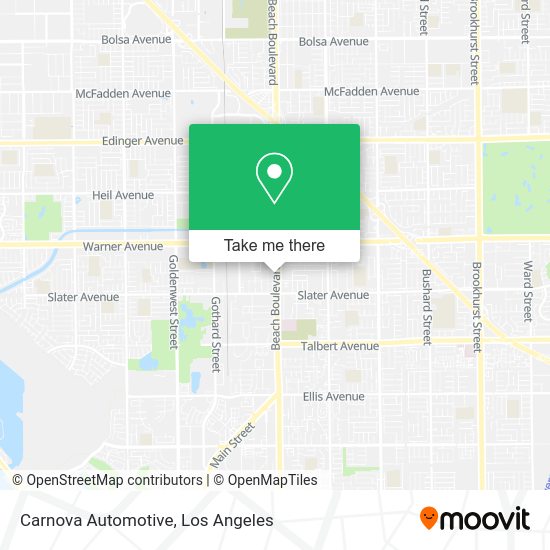Carnova Automotive map