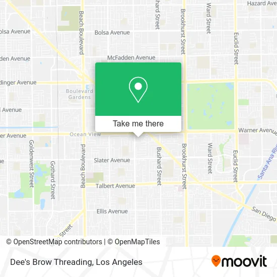 Dee's Brow Threading map