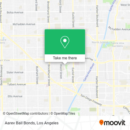 Aarev Bail Bonds map