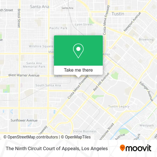 Mapa de The Ninth Circuit Court of Appeals
