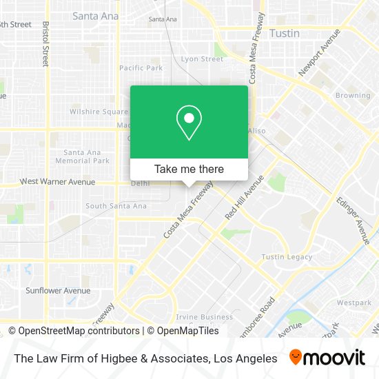 The Law Firm of Higbee & Associates map