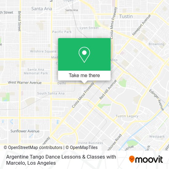 Argentine Tango Dance Lessons & Classes with Marcelo map