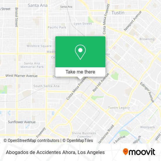 Abogados de Accidentes Ahora map