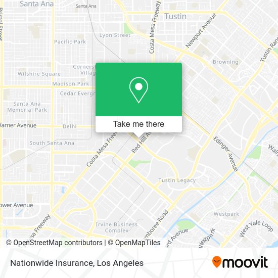 Mapa de Nationwide Insurance