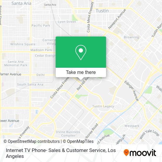 Internet TV Phone- Sales & Customer Service map