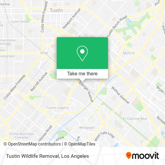 Tustin Wildlife Removal map