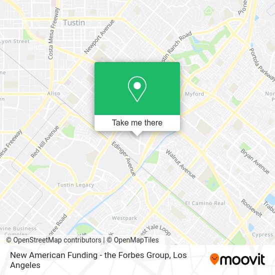 Mapa de New American Funding - the Forbes Group