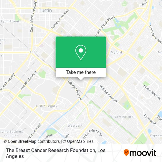 The Breast Cancer Research Foundation map