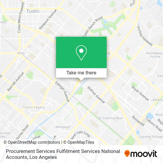 Procurement Services Fulfillment Services National Accounts map