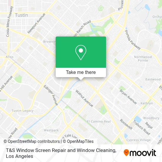 T&S Window Screen Repair and Window Cleaning map