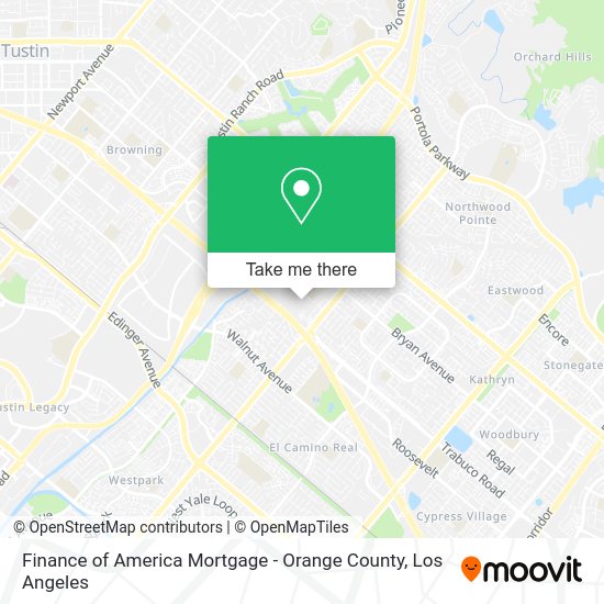 Mapa de Finance of America Mortgage - Orange County