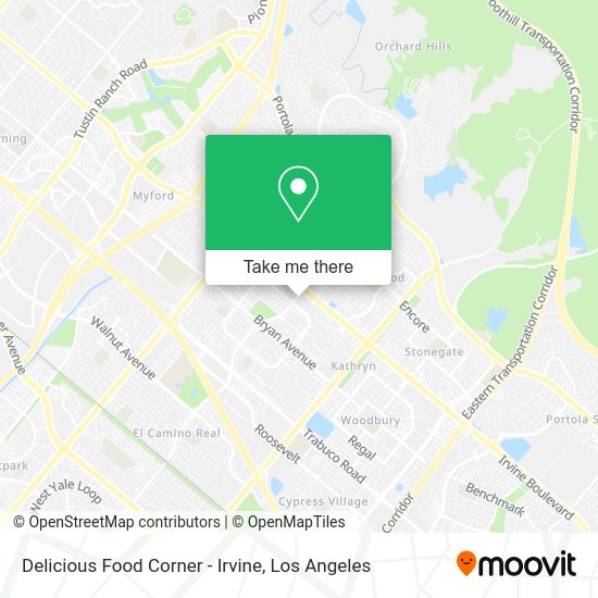 Delicious Food Corner - Irvine map