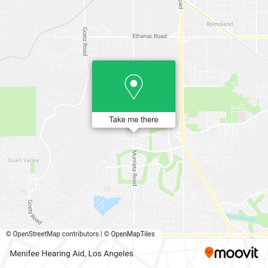Menifee Hearing Aid map