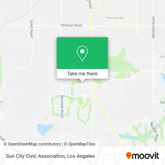 Mapa de Sun City Civic Association