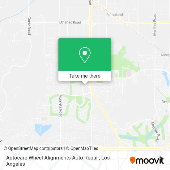 Autocare Wheel Alignments Auto Repair map