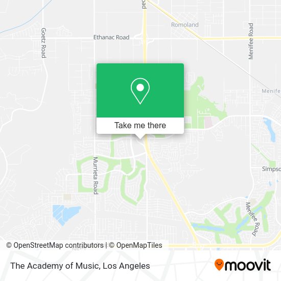 The Academy of Music map