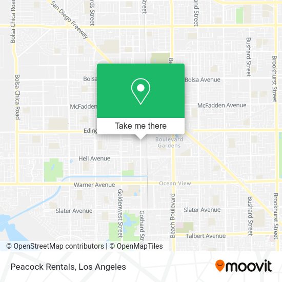 Mapa de Peacock Rentals