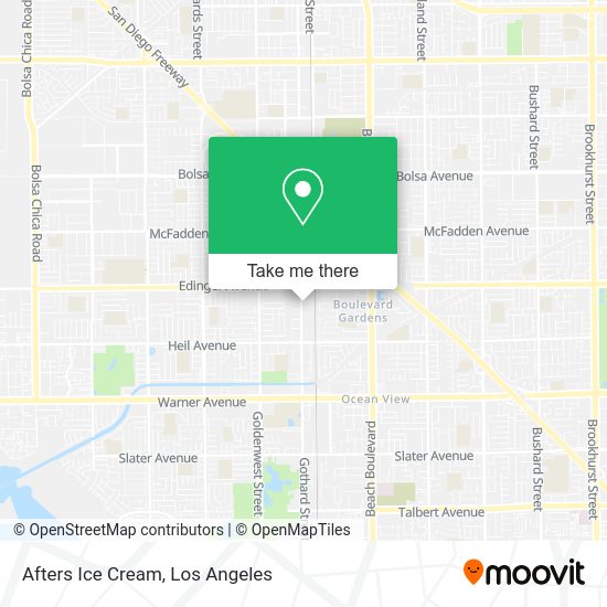 Afters Ice Cream map