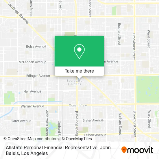Mapa de Allstate Personal Financial Representative: John Balsis