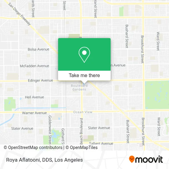 Roya Aflatooni, DDS map