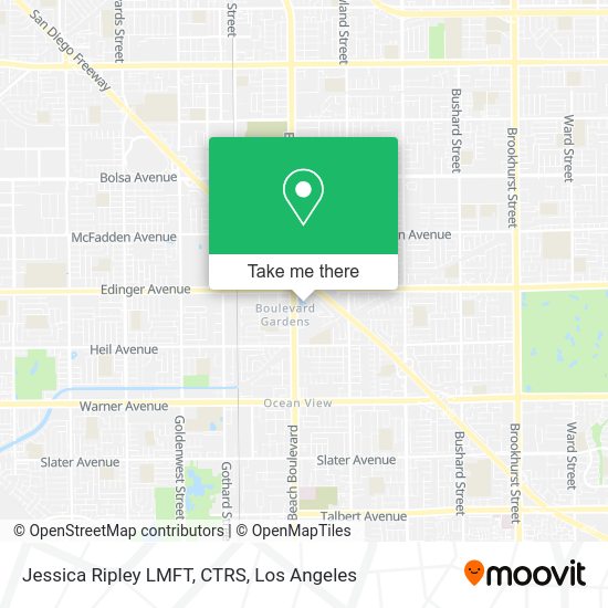 Jessica Ripley LMFT, CTRS map