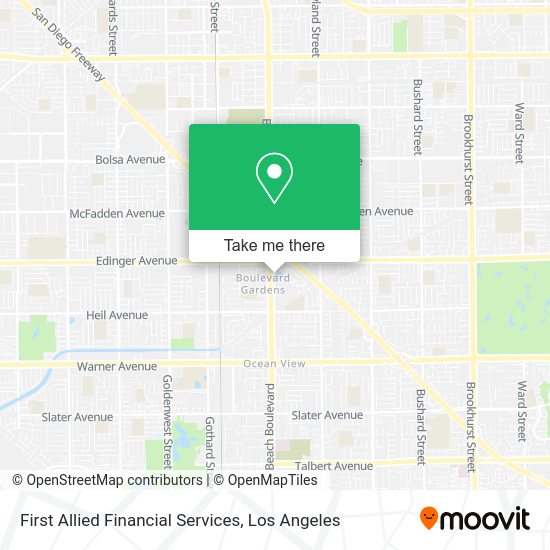 Mapa de First Allied Financial Services