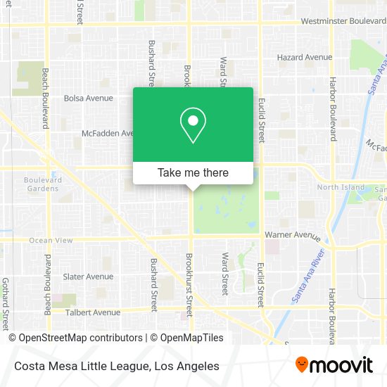 Mapa de Costa Mesa Little League