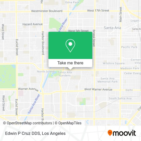 Edwin P Cruz DDS map
