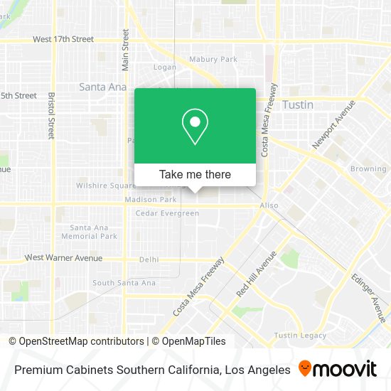 Mapa de Premium Cabinets Southern California