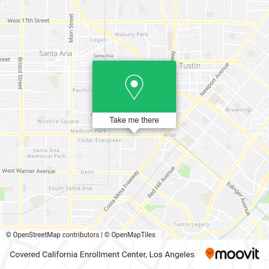 Covered California Enrollment Center map