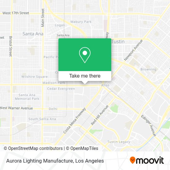 Aurora Lighting Manufacture map