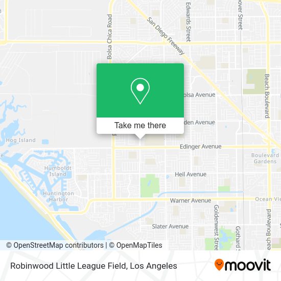 Robinwood Little League Field map