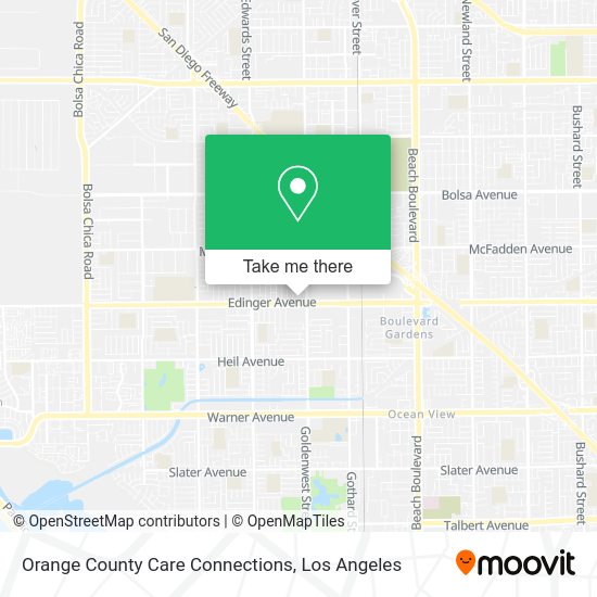 Orange County Care Connections map