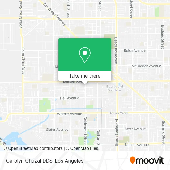Carolyn Ghazal DDS map