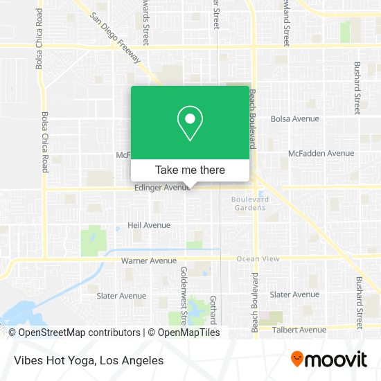 Mapa de Vibes Hot Yoga
