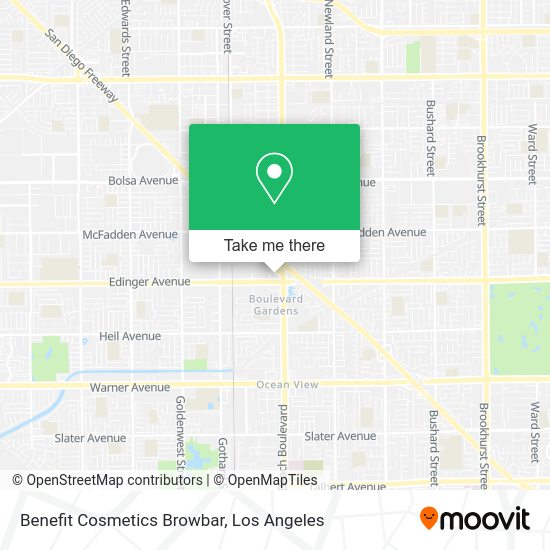 Mapa de Benefit Cosmetics Browbar
