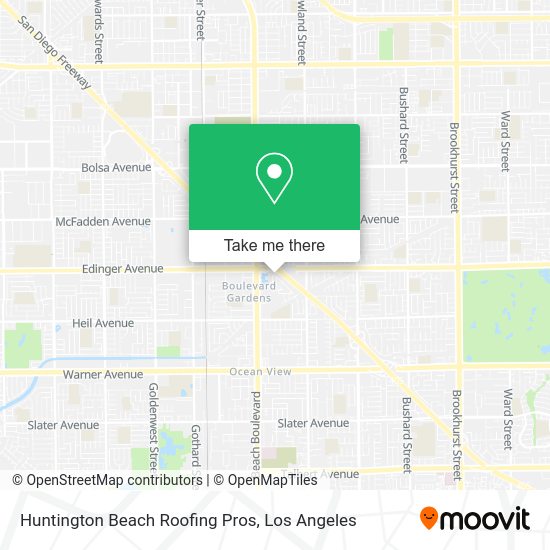 Mapa de Huntington Beach Roofing Pros