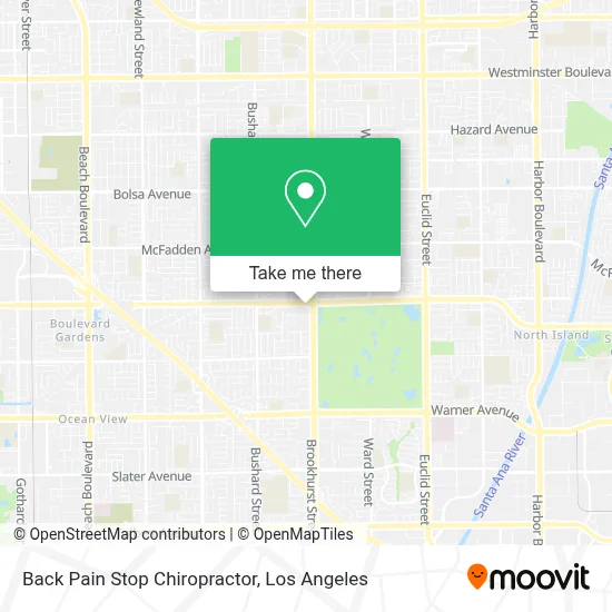 Back Pain Stop Chiropractor map