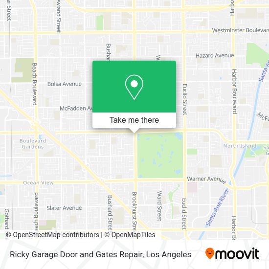 Mapa de Ricky Garage Door and Gates Repair