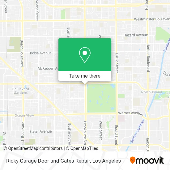 Ricky Garage Door and Gates Repair map